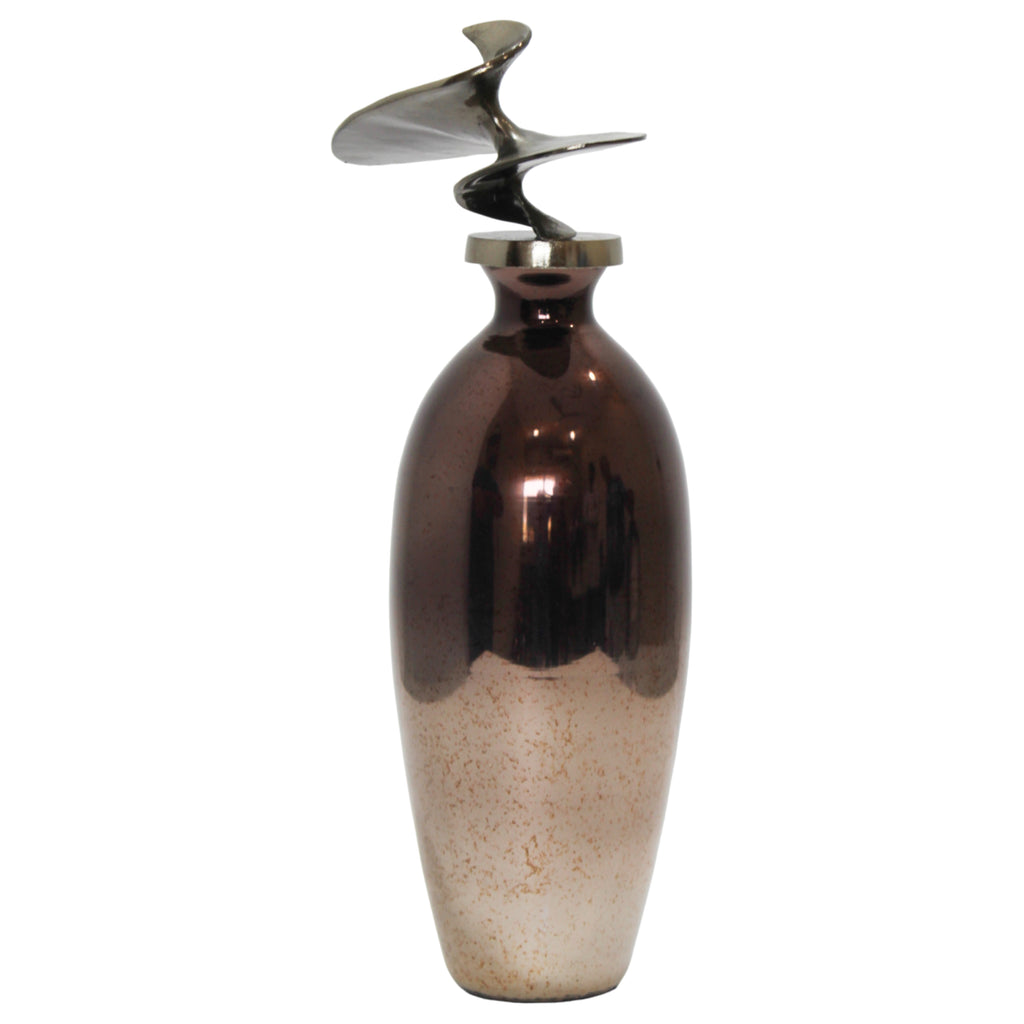 Cedarford Bronze Glass Vase — 20″ — additional view