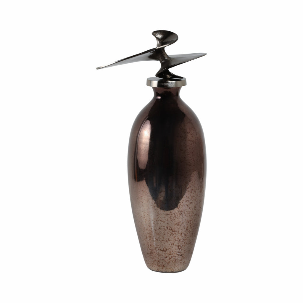 Cedarford Bronze Glass Vase — 22″ — additional view