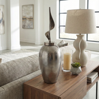 Gunnargrove Gray Glass Vase — 26″ — additional view