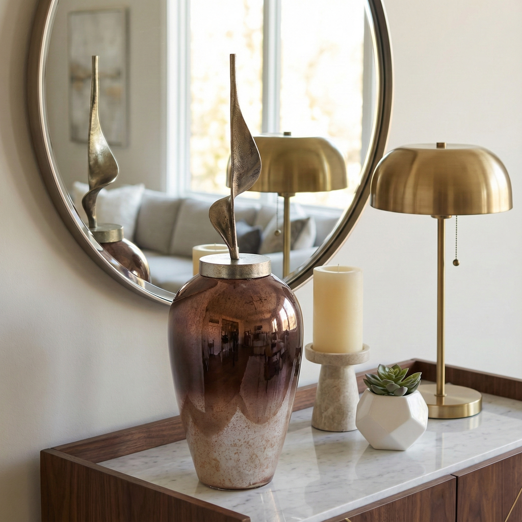 Gunnargrove Gray Glass Vase — 33″ — additional view