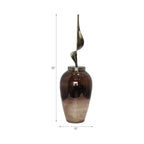 Gunnargrove Gray Glass Vase — 33″ — additional view