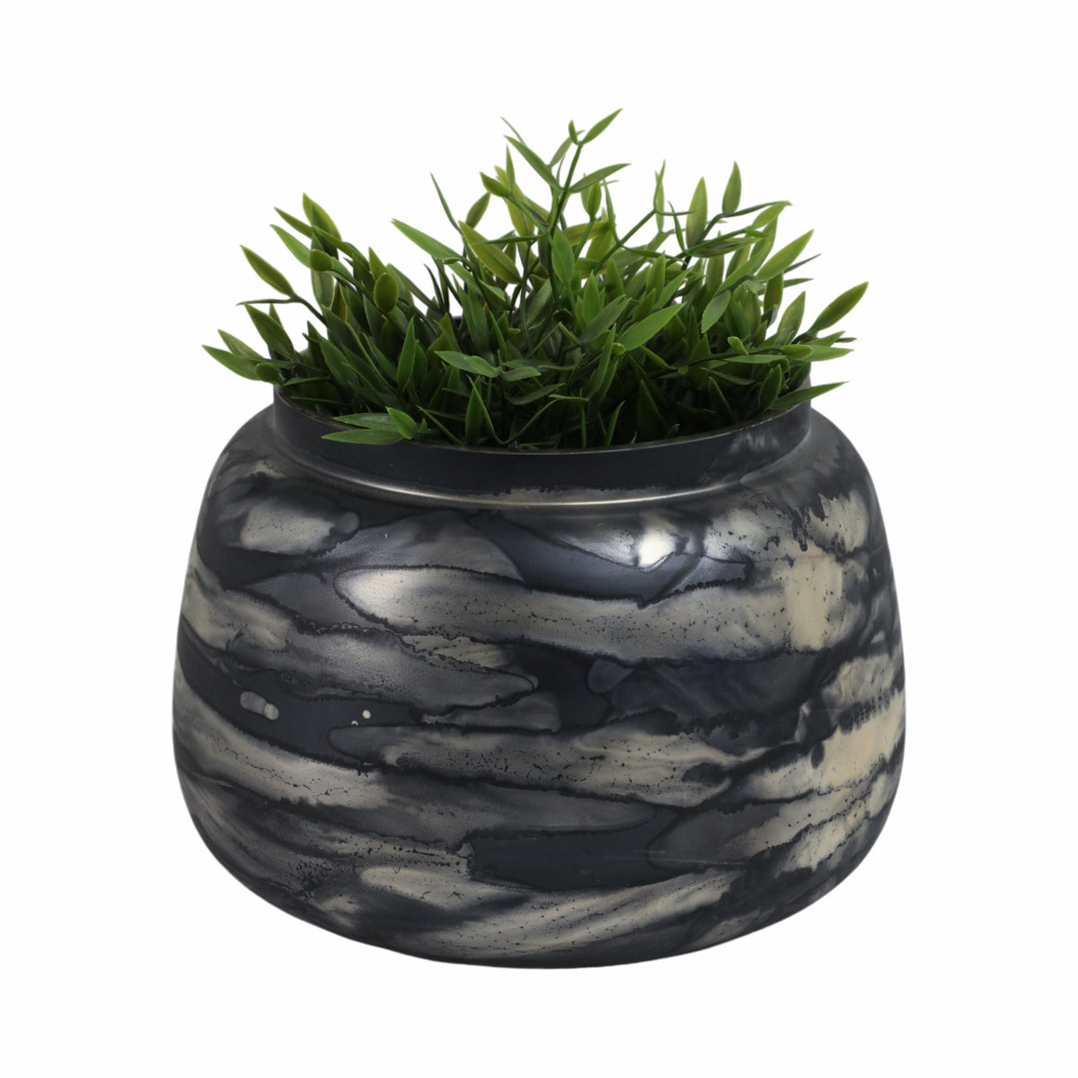 Clydeburn Blue Glass Vase — 7″ — additional view