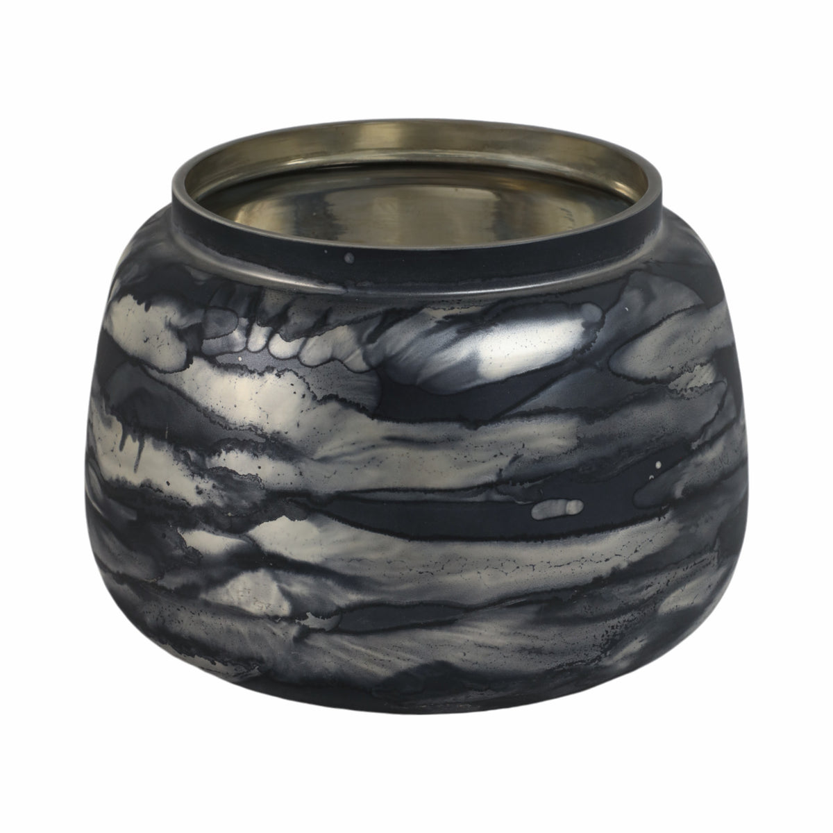Clydeburn Blue Glass Vase — 7″ — additional view