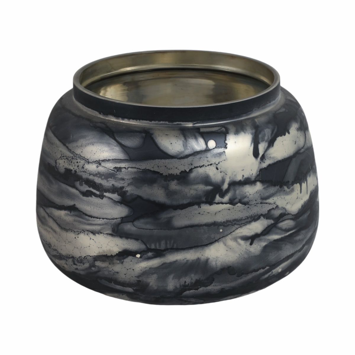 Clydeburn Blue Glass Vase — 7″ — additional view