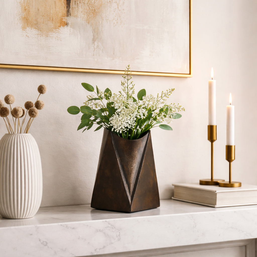 Verabrook Gray Vase — 8″ — additional view