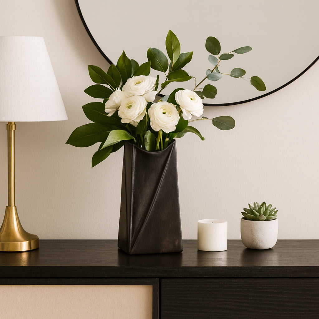 Verabrook Gray Vase — 12″ — additional view