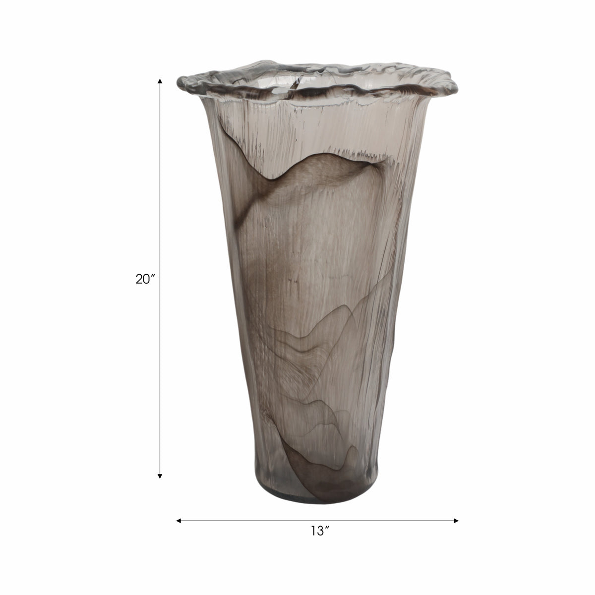 Fargoburn Brown Glass Vase — 20″ — additional view