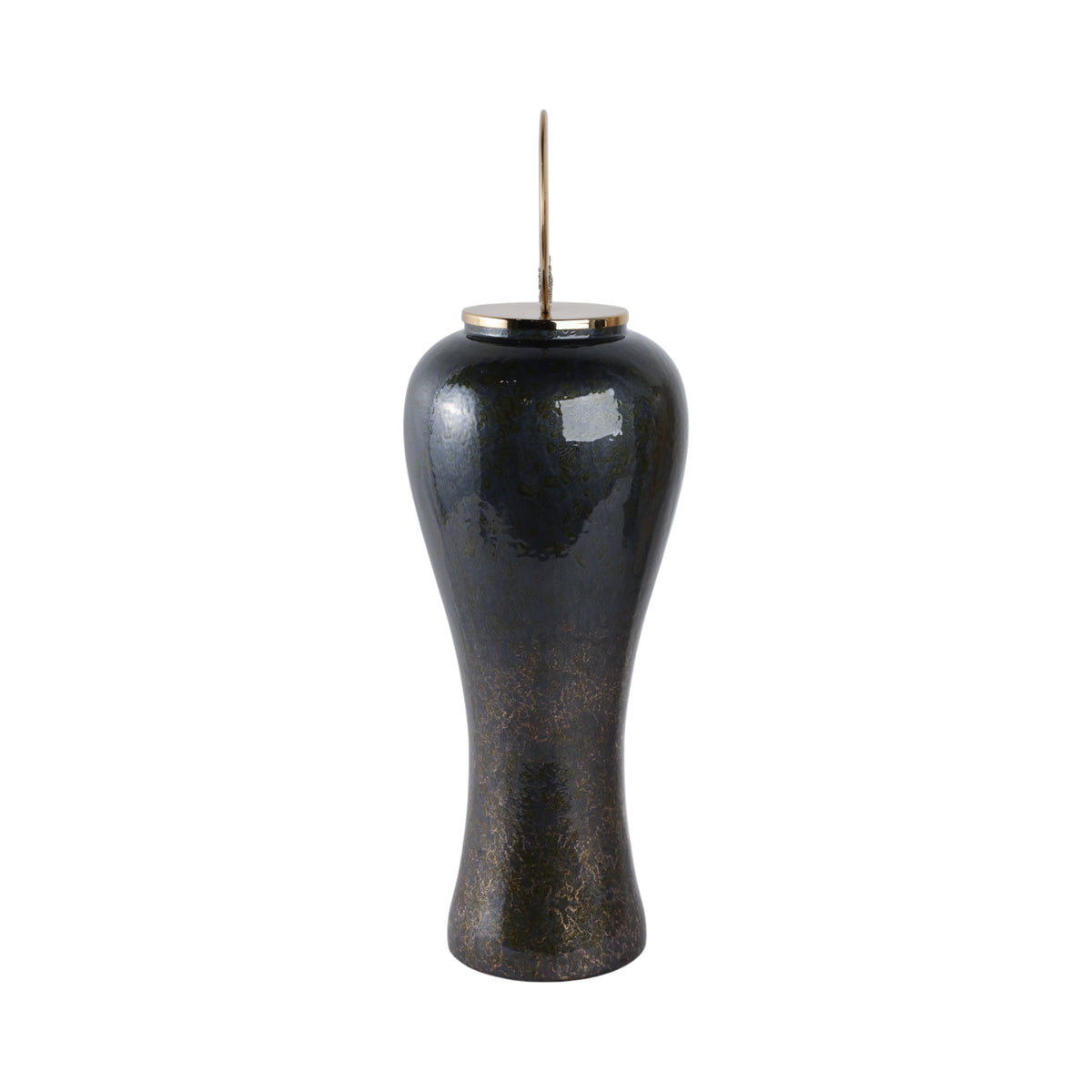 Thornton Black Glass Vase — 27″ — additional view