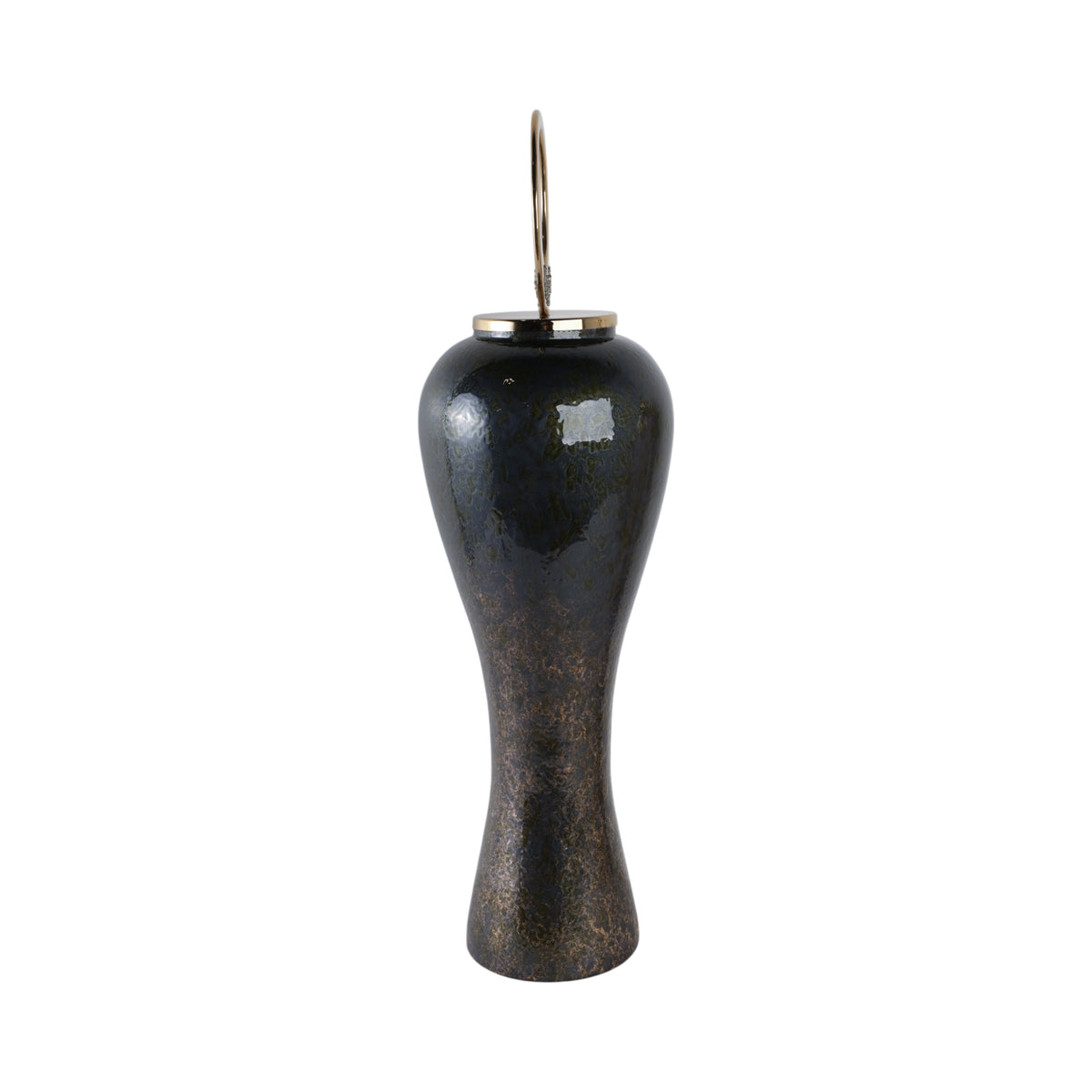 Thornton Black Glass Vase — 34″ — additional view