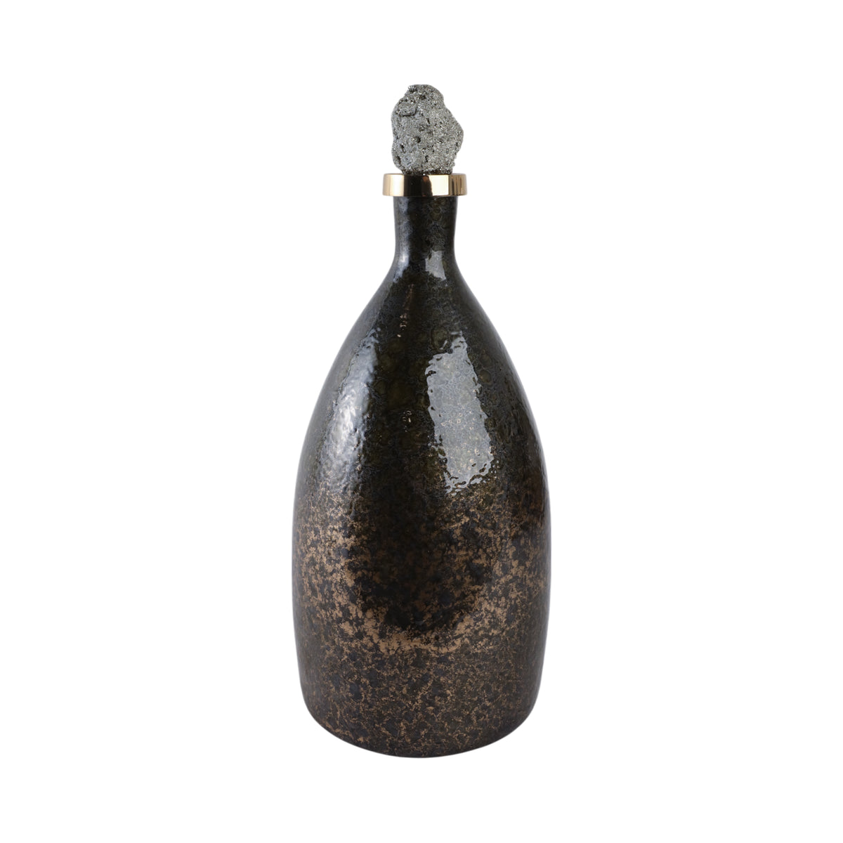 Farleydale Black Glass Vase — 18″ — additional view