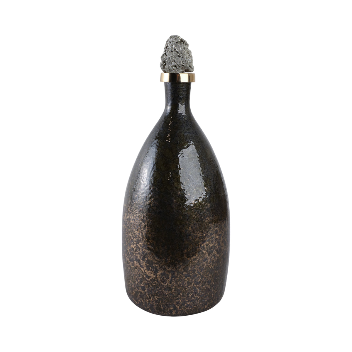 Farleydale Black Glass Vase — 18″ — additional view