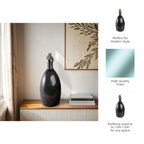 Farleydale Black Glass Vase — 20″ — additional view