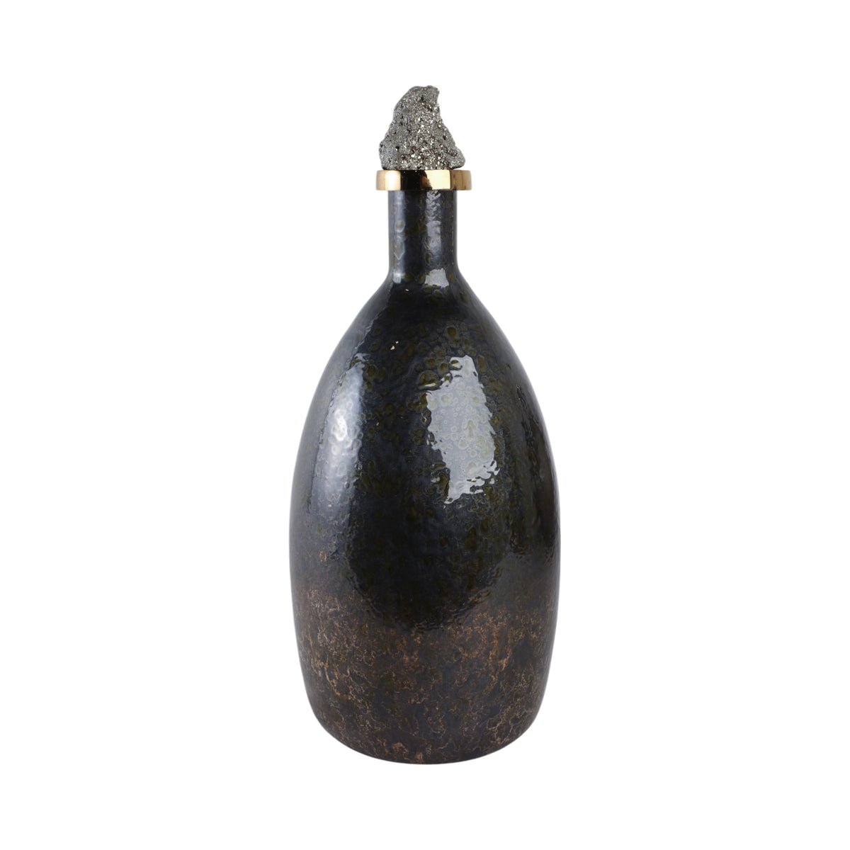 Farleydale Black Glass Vase — 20″ — additional view