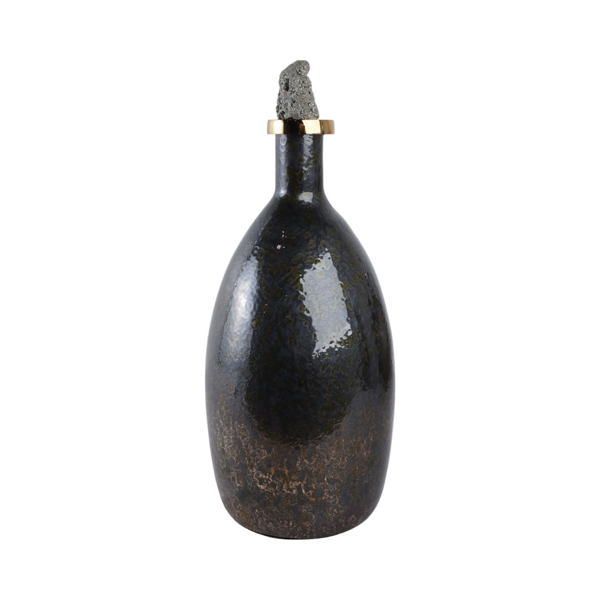 Farleydale Black Glass Vase — 20″ — additional view