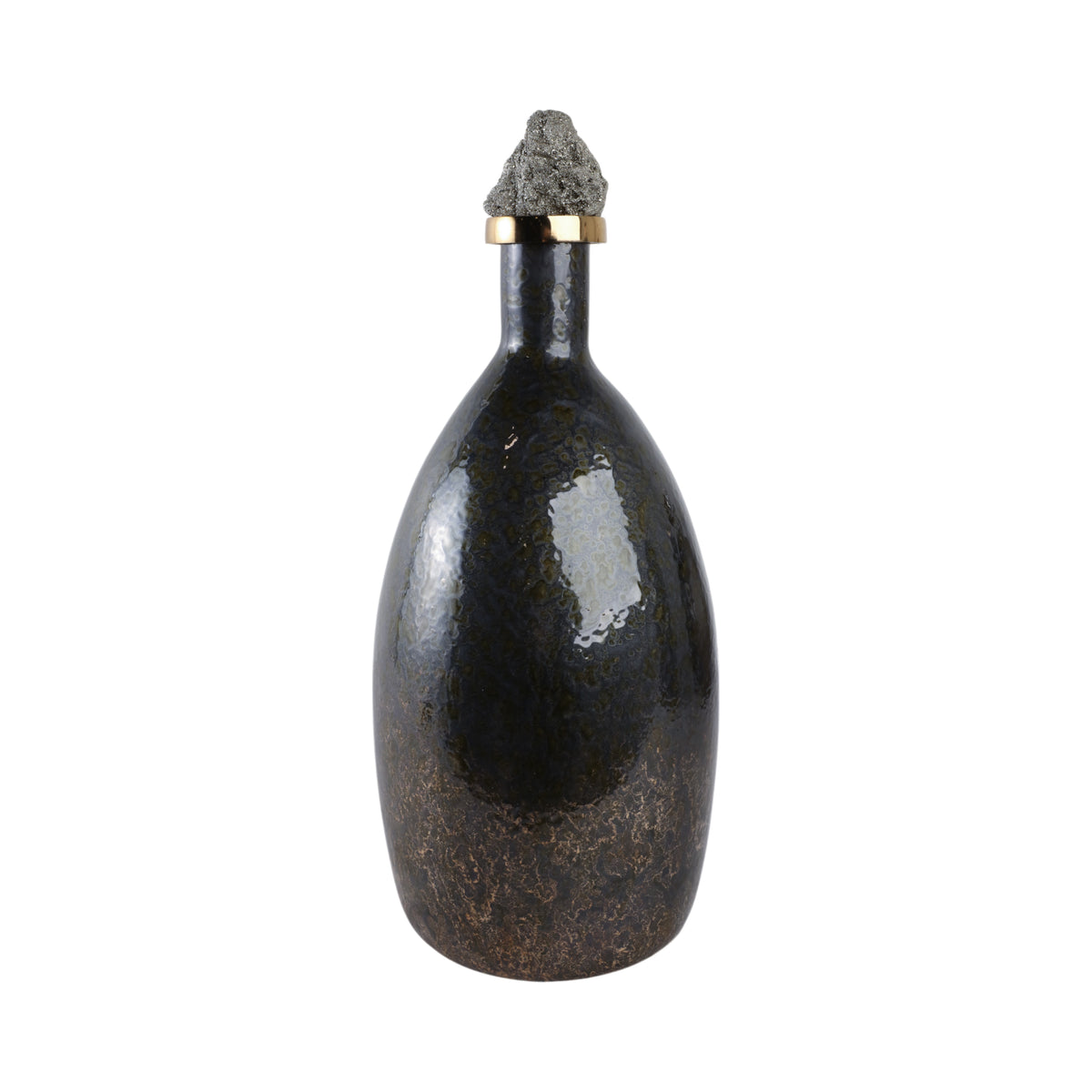 Farleydale Black Glass Vase — 20″ — additional view