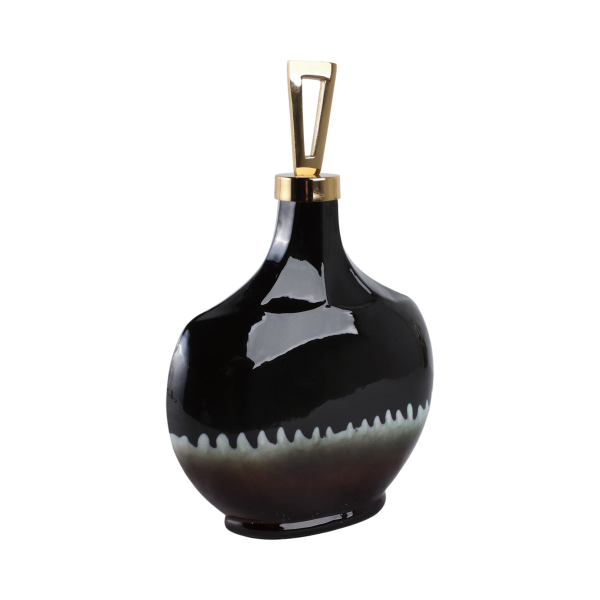 Elmontgrove Black Glass Vase — 16″ — additional view