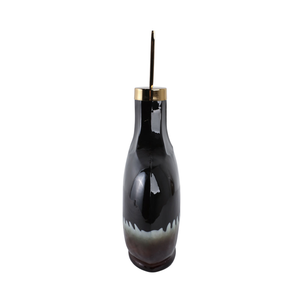 Elmontgrove Black Glass Vase — 16″ — additional view