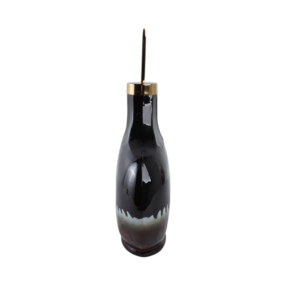 Elmontgrove Black Glass Vase — 16″ — additional view