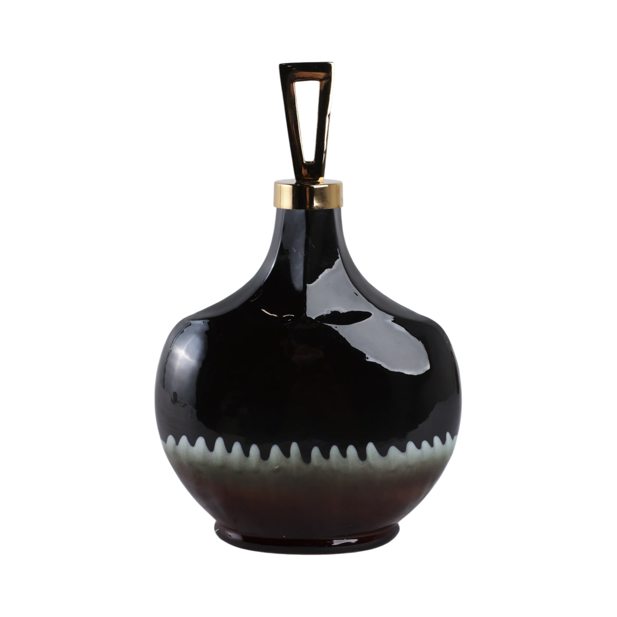 Elmontgrove Black Glass Vase — 16″ — additional view