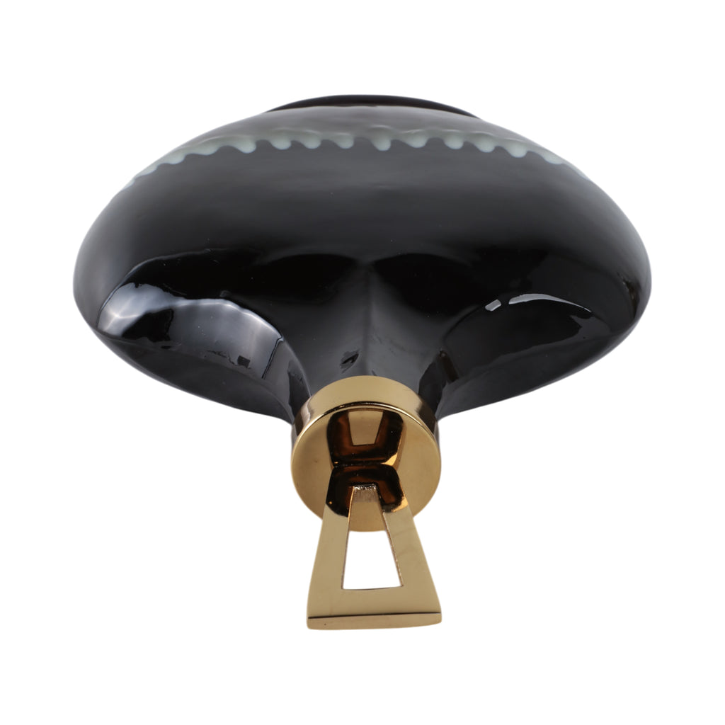 Elmontgrove Black Glass Vase — 16″ — additional view