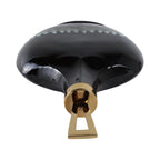 Elmontgrove Black Glass Vase — 16″ — additional view