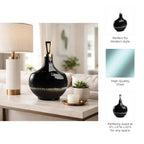 Elmontgrove Black Glass Vase — 20″ — additional view