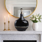 Elmontgrove Black Glass Vase — 20″ — additional view