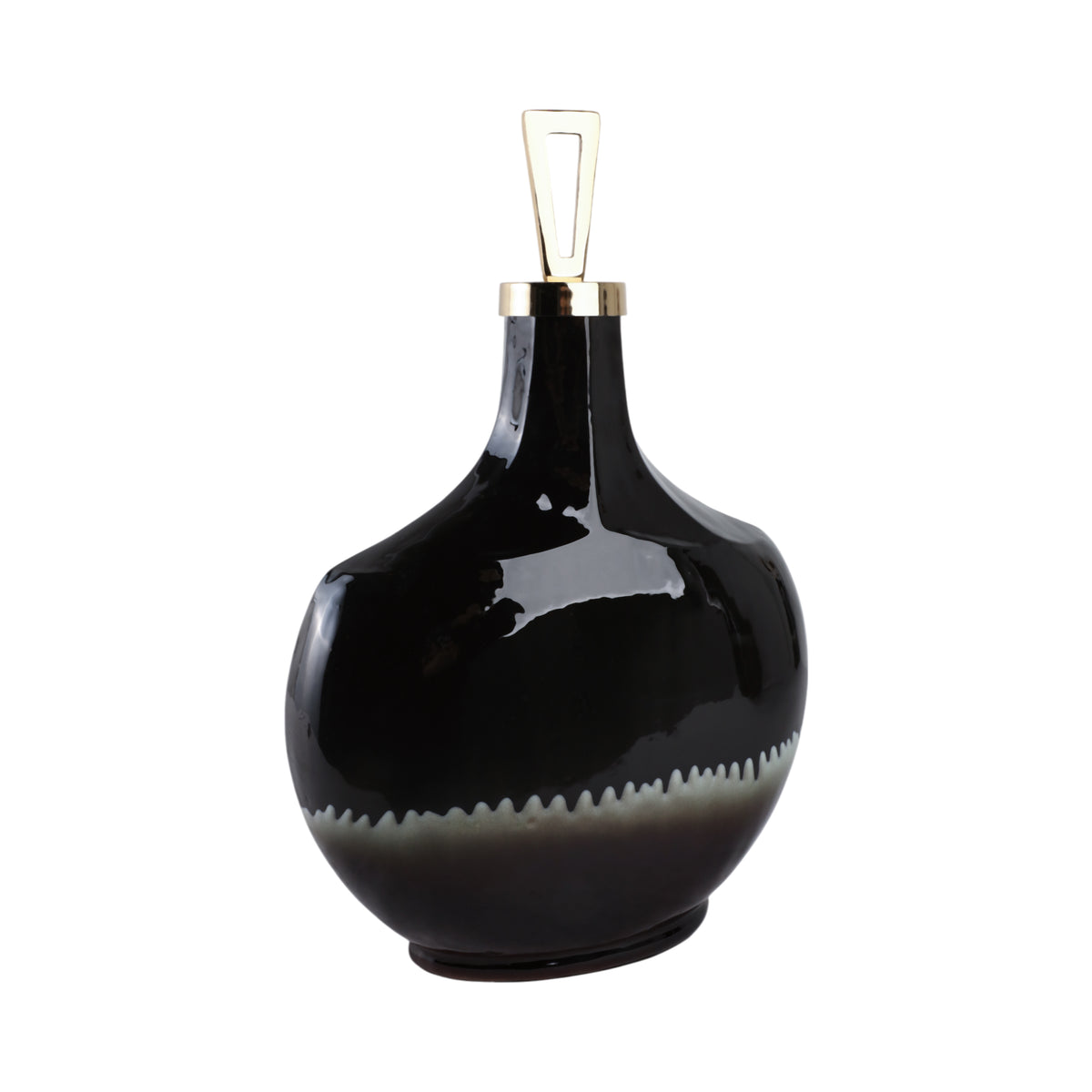 Elmontgrove Black Glass Vase — 20″ — additional view