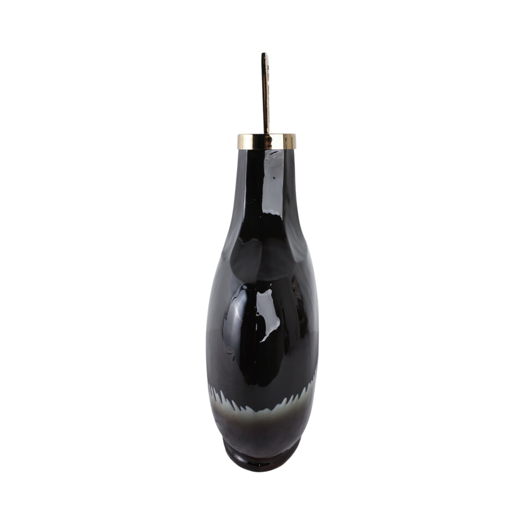 Elmontgrove Black Glass Vase — 20″ — additional view