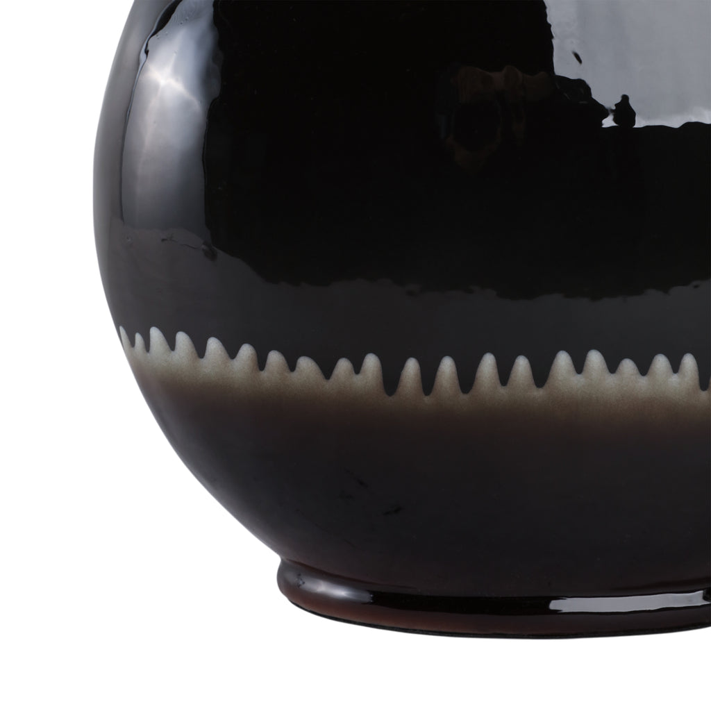 Elmontgrove Black Glass Vase — 20″ — additional view