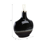 Elmontgrove Black Glass Vase — 20″ — additional view