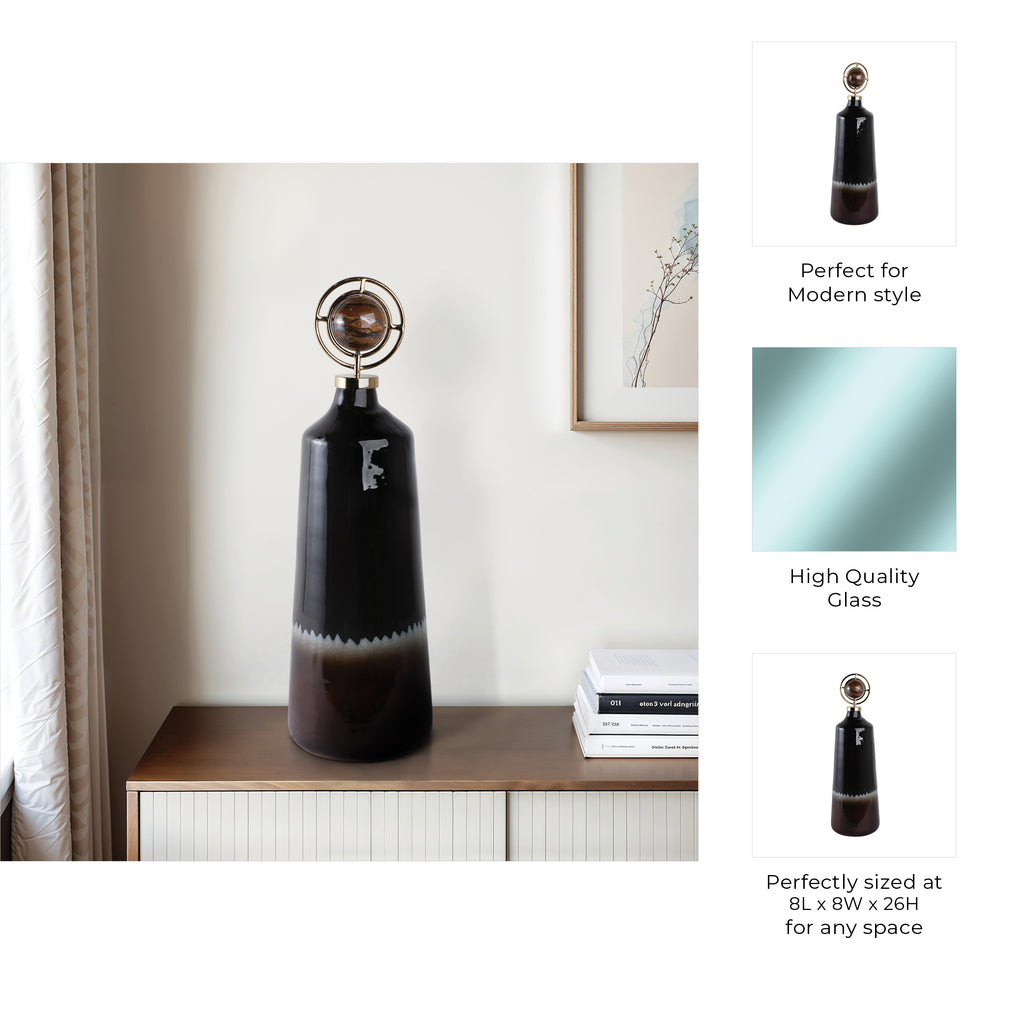 Graydonwind Brown Glass Vase — 26″ — additional view