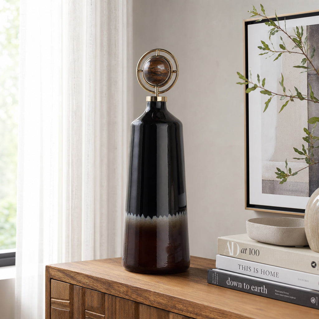Graydonwind Brown Glass Vase — 26″ — additional view