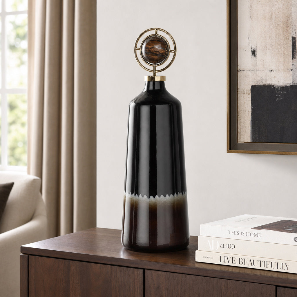 Graydonwind Brown Glass Vase — 26″ — additional view