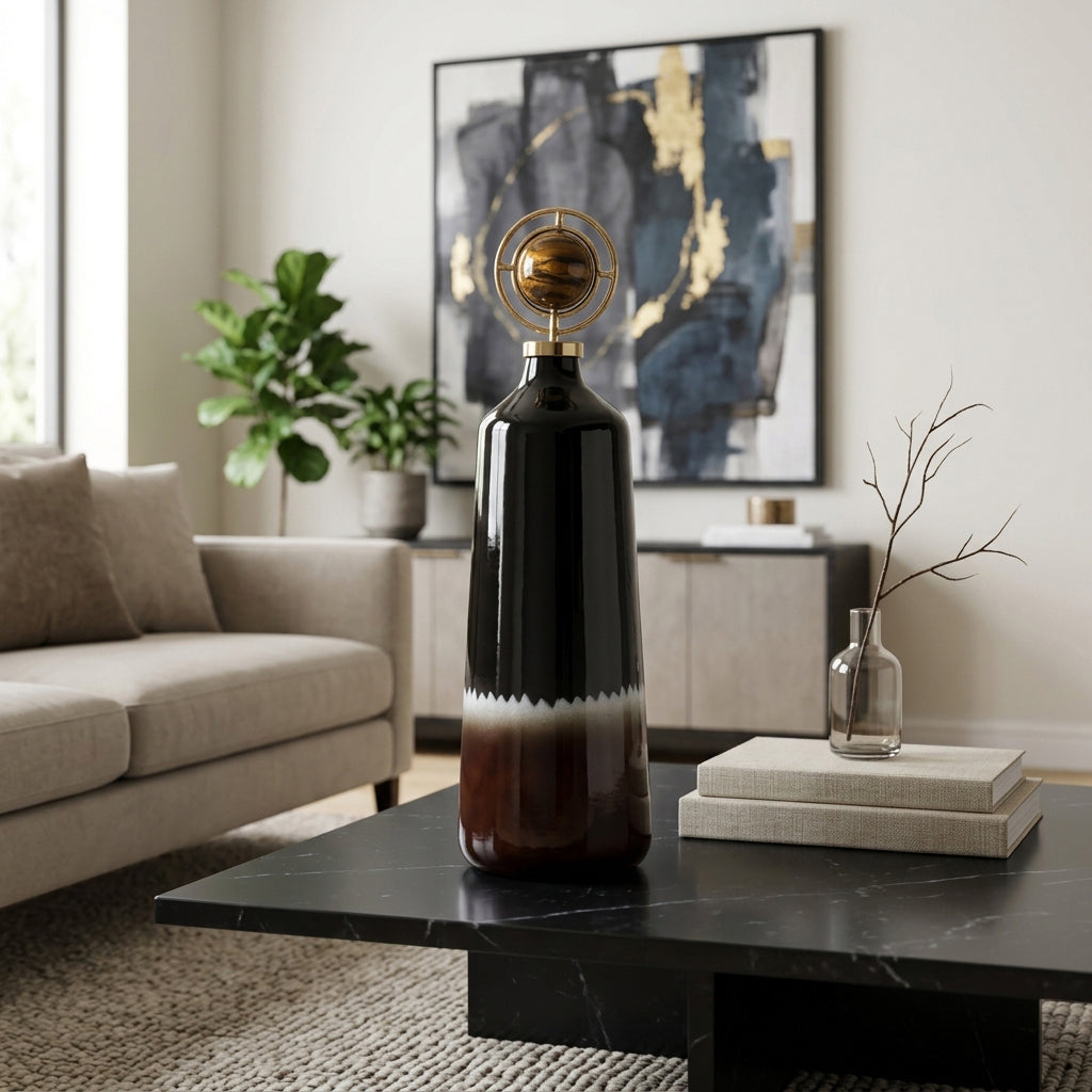 Graydonwind Brown Glass Vase — 26″ — additional view