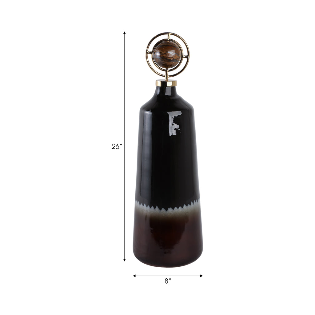 Graydonwind Brown Glass Vase — 26″ — additional view