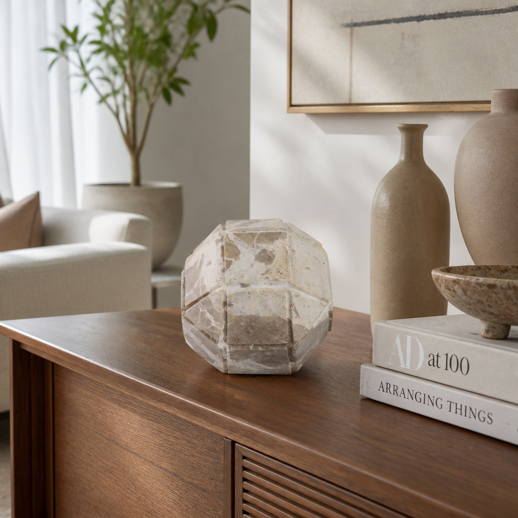 Gloverford Ivory Orb — 4″ — additional view