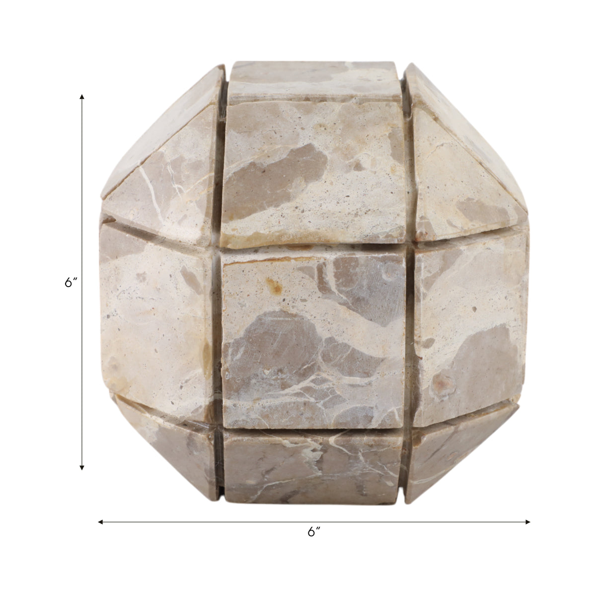 Gloverford Ivory Orb — 6″ — additional view