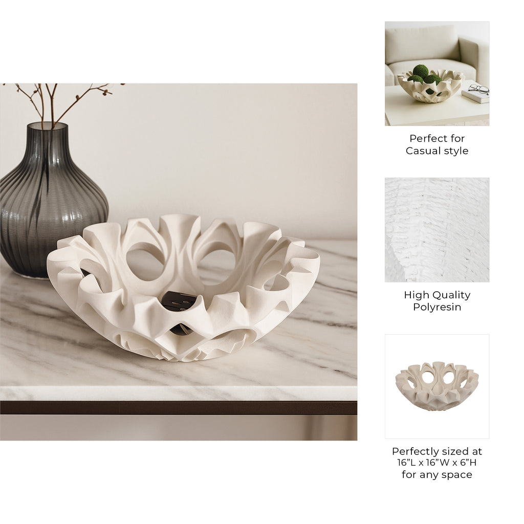 Heltonwind White Bowl — 6″ — additional view