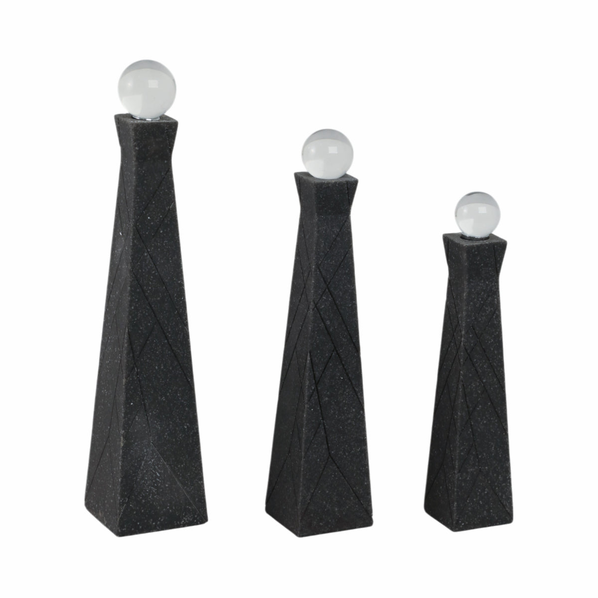 Westonrun Set of 3 Black Decor — 14″ — additional view