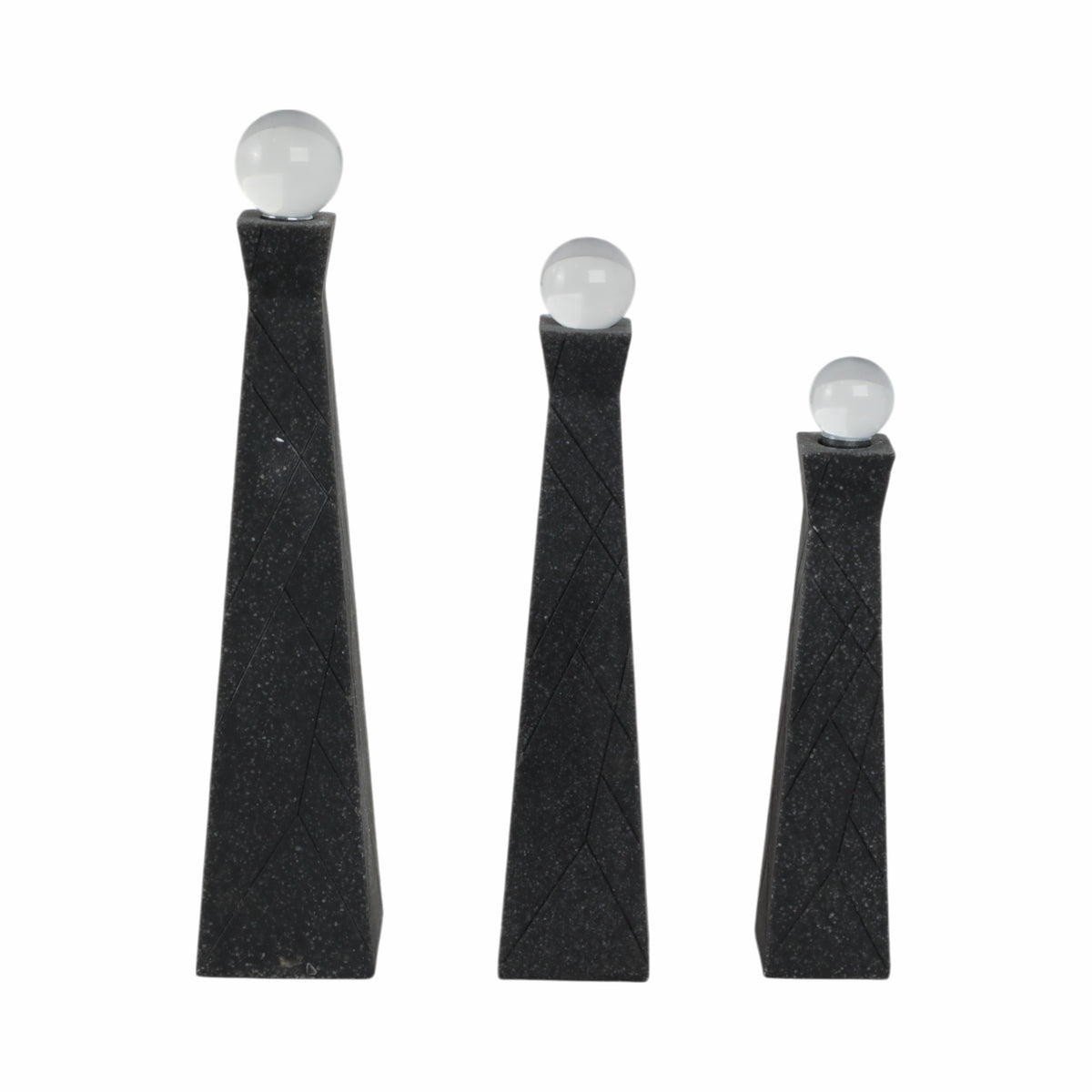 Westonrun Set of 3 Black Decor — 14″ — additional view