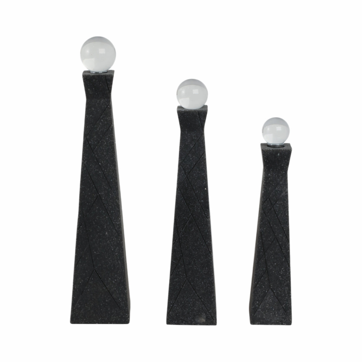 Westonrun Set of 3 Black Decor — 14″ — additional view