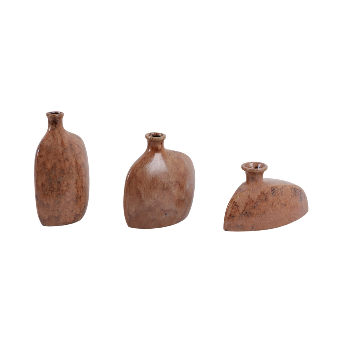 Bentonfield Set of 3 Brown Vases — 9″ — additional view