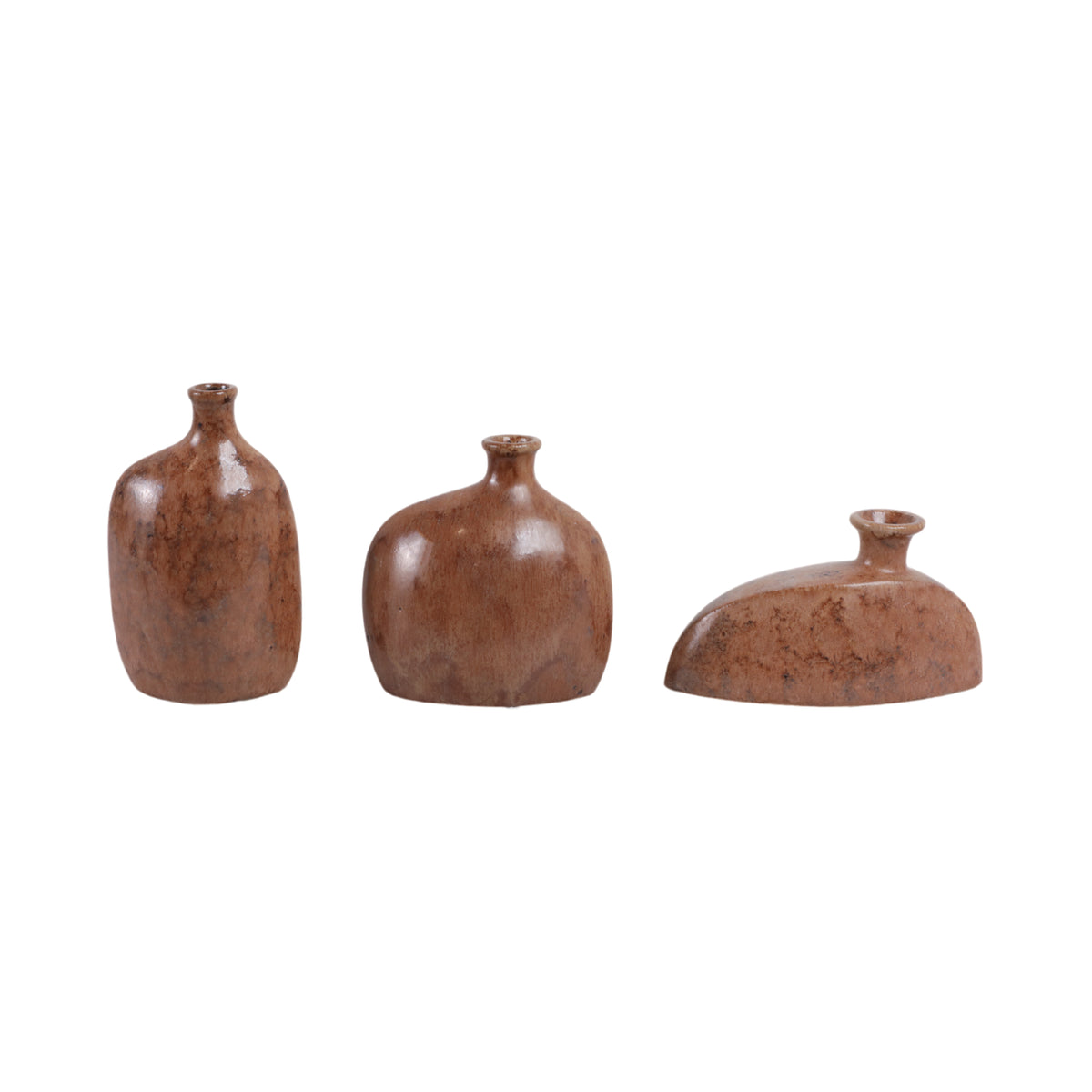 Bentonfield Set of 3 Brown Vases — 9″ — additional view