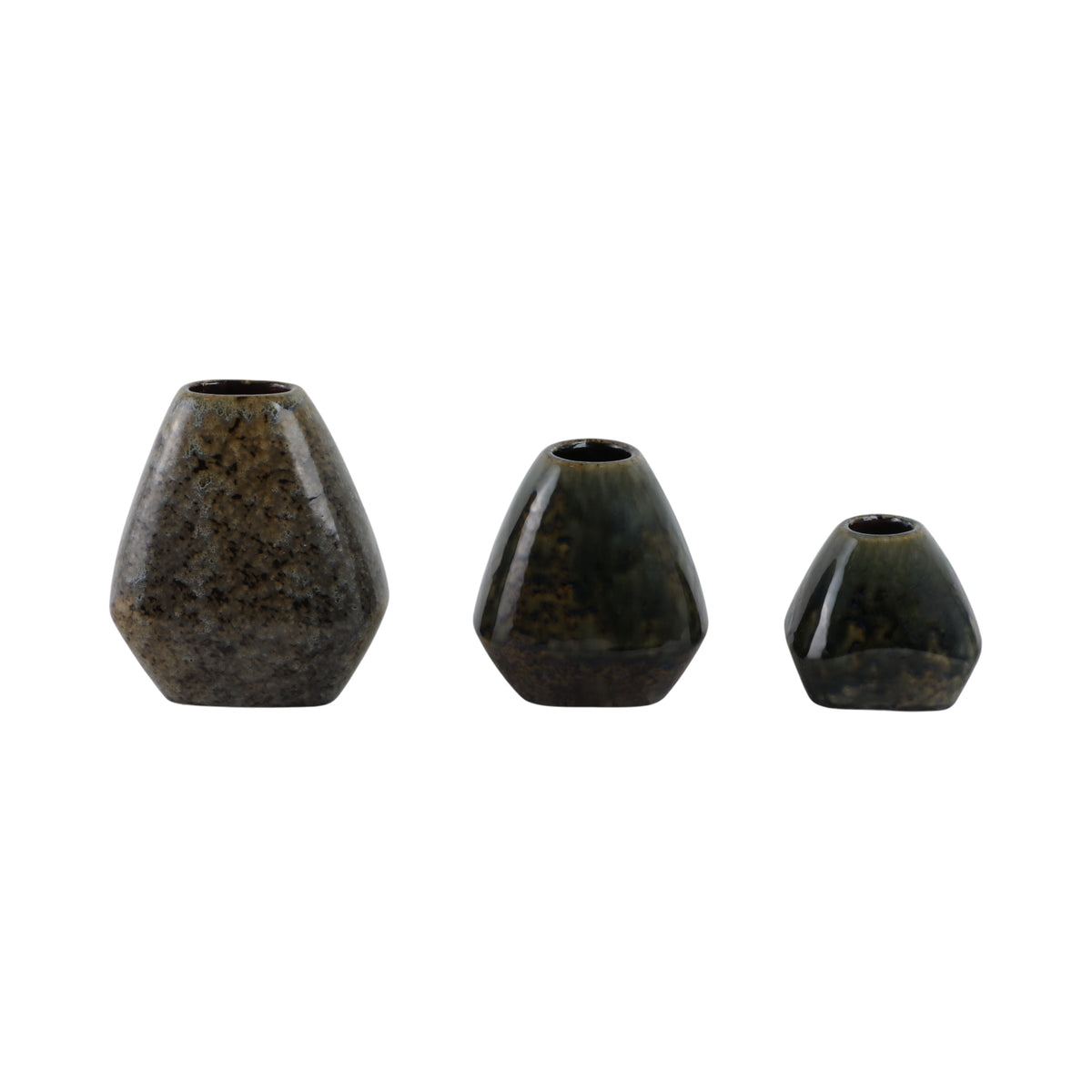 Denningham Set of 3 Brown Vases — 8″ — additional view