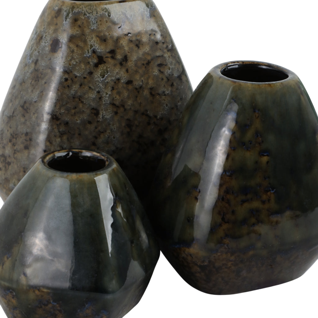 Denningham Set of 3 Brown Vases — 8″ — additional view