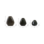 Denningham Set of 3 Brown Vases — 8″ — additional view