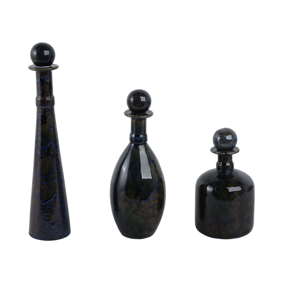 Garfieldholm Set of 3 Blue Vases — 15″ — additional view