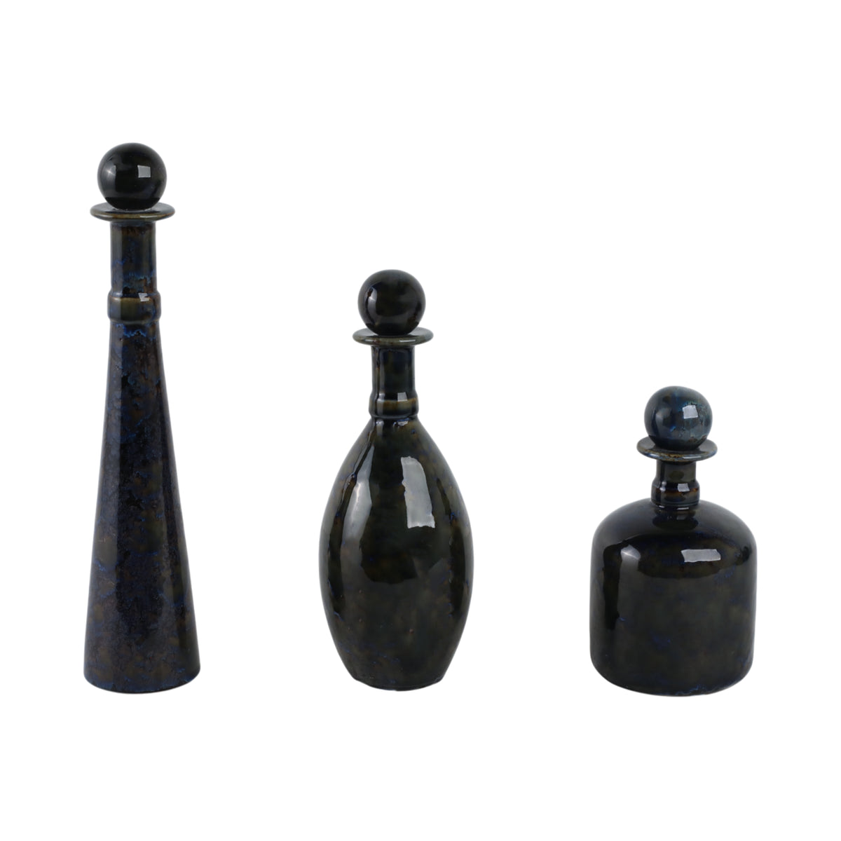 Garfieldholm Set of 3 Blue Vases — 15″ — additional view