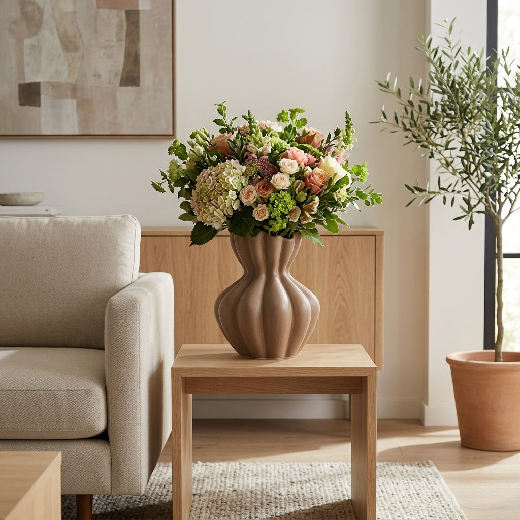 Erwingrove Brown Vase — 10″ — additional view